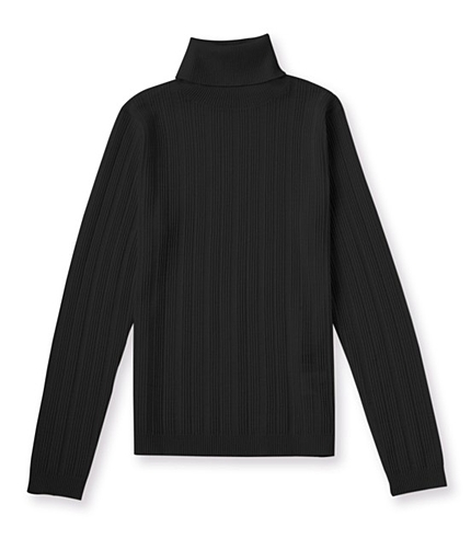 【先行予約】 ウォッシャブルウール変則RIBタートルネックニット