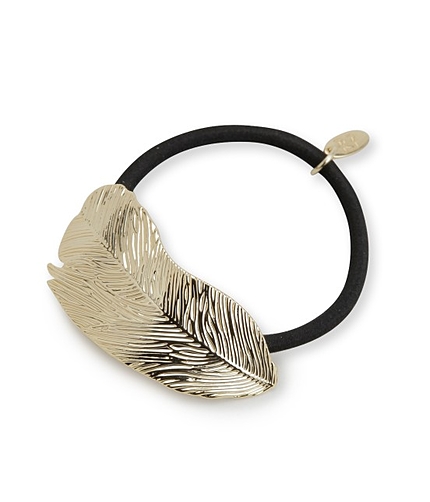 メタルフェザーモチーフヘアゴム