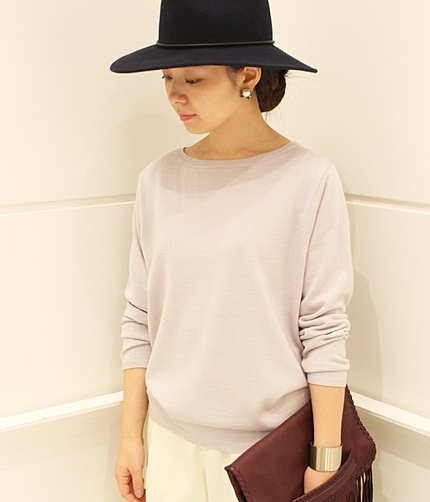 【先行予約】 ボートネックニット