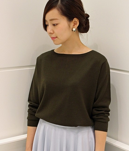 【先行予約】 ボートネックニット