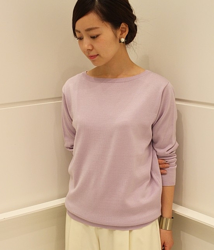 【先行予約】 ボートネックニット