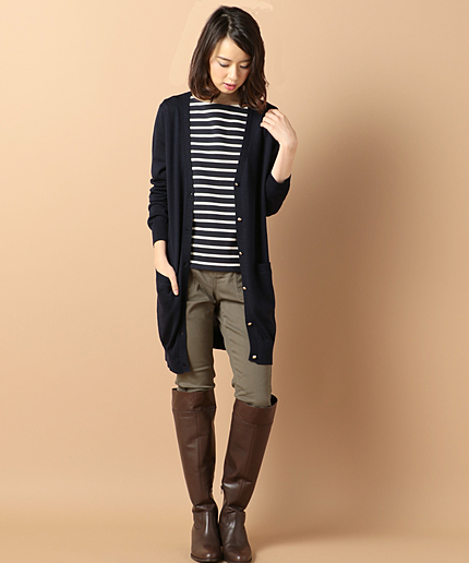 【歩きやすいインソール使用】ロールトップロングブーツ