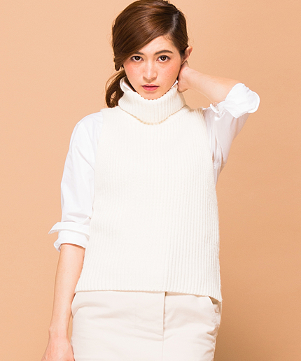 【VERY掲載】アルパカミックス ニットベスト