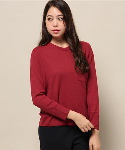 ホールガーメント　クルーネックニット