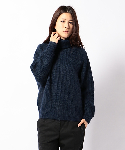 タートルネックニット メランジ