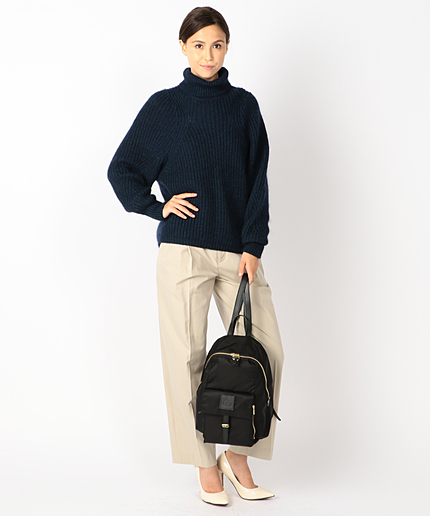 タートルネックニット メランジ