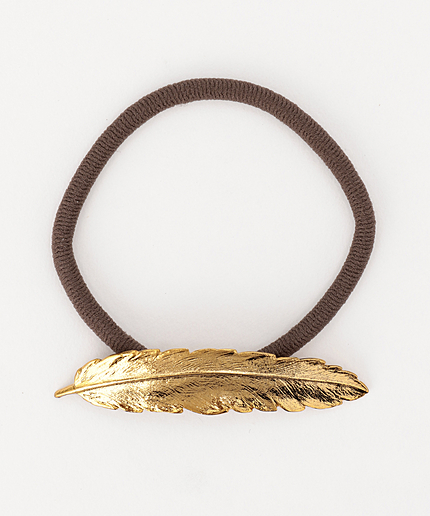 ヘアゴム(フェザー)　ヘアオーナメント