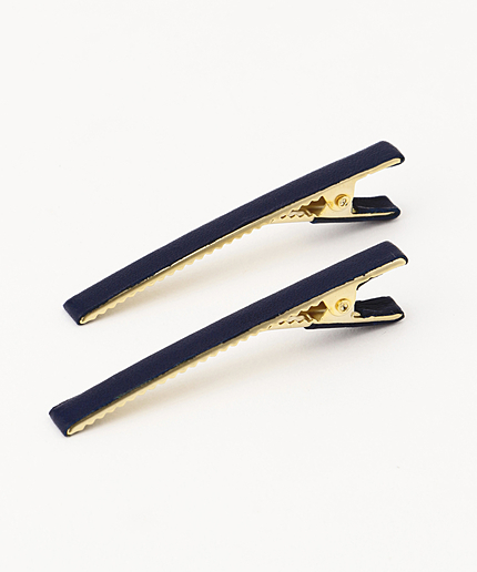 レザーヘアピン