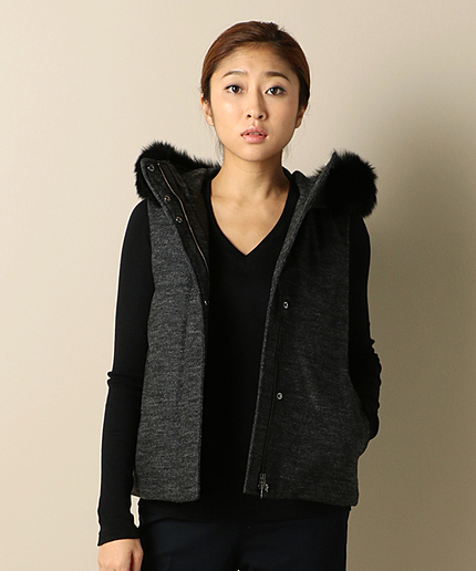 ダウンベスト MELANGE DOWN DUFFY VEST