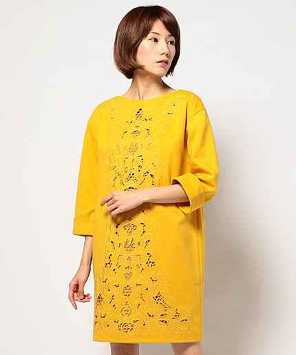 カットワークジャージワンピース