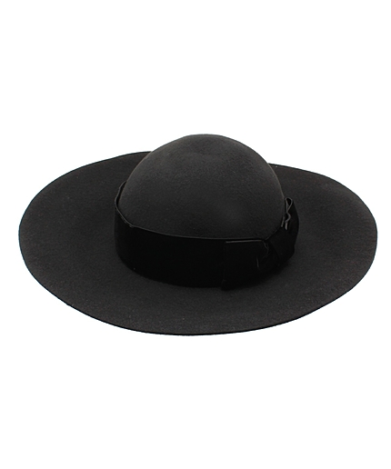 リボンつば広ハット