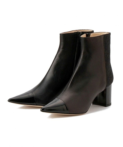 K.Spin ポインテッドトゥキャップ ショートブーツ