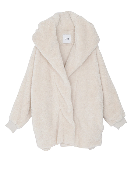 フードボアコート