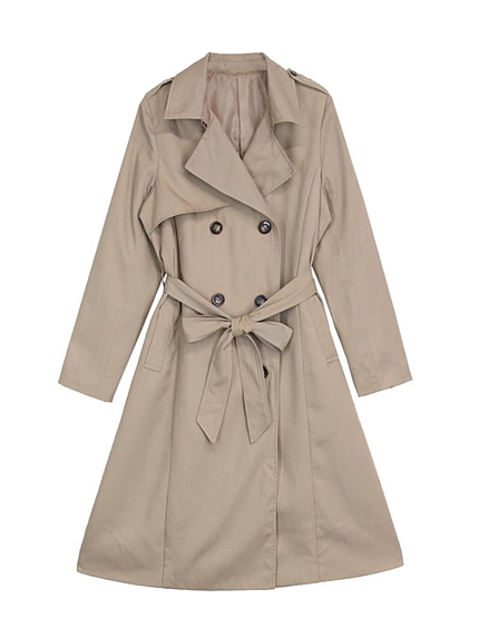 ベーシックロングトレンチコート