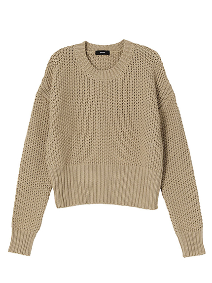 WIDE RIB WAFFLEニット