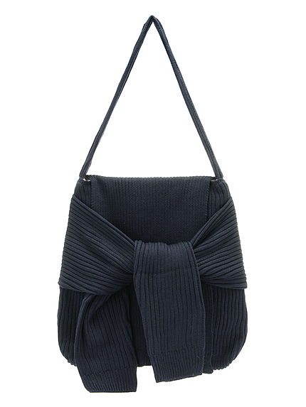 ニットスリーブ付きトート