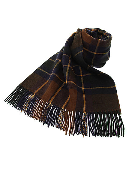 チェック柄大判ストール