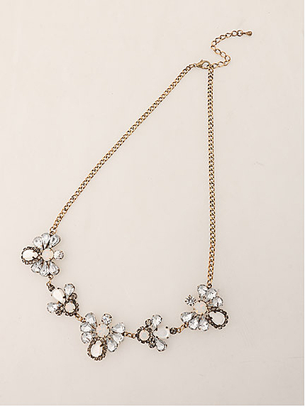 アンティークビジュー調ネックレス