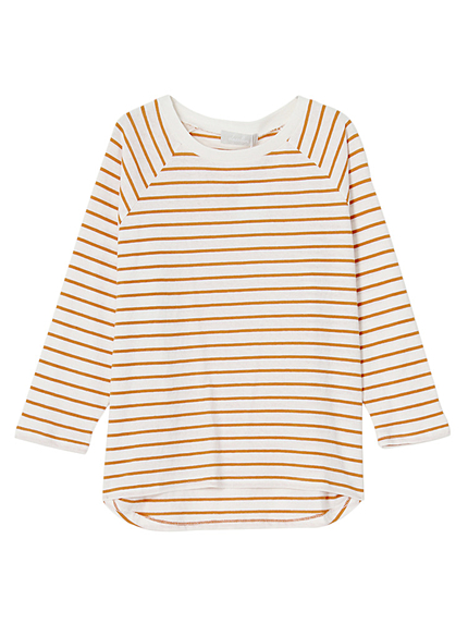 【W】シンプルボーダーTシャツ