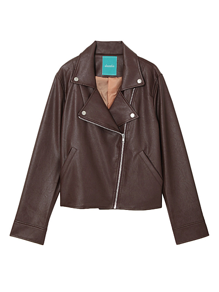 【green】合皮ライダース