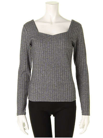 スウィートハートネック トップ