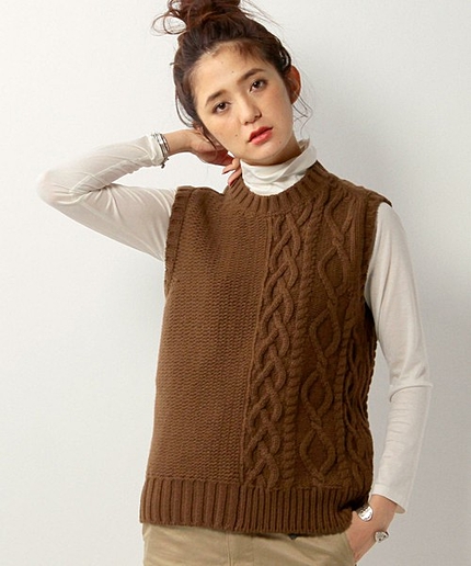 ＜GRAY（グライ）＞ケーブル　ベスト