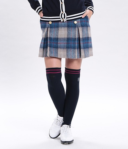 【Regina2015秋冬号掲載】 シャギーチェックタックスカート
