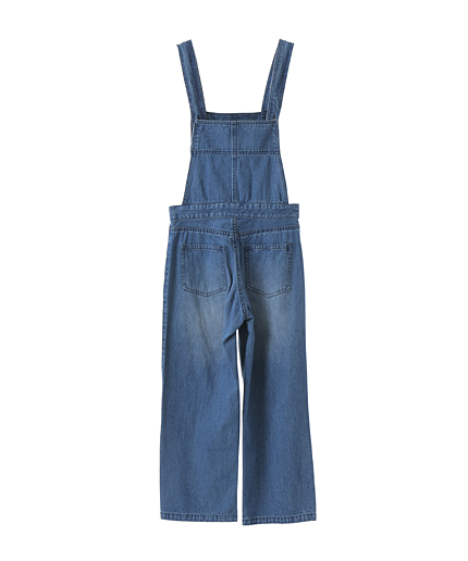 デニムワイドサロペット