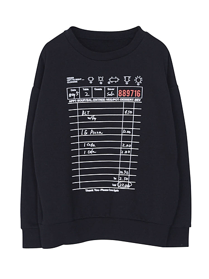 Order SheetスウェットTOPS
