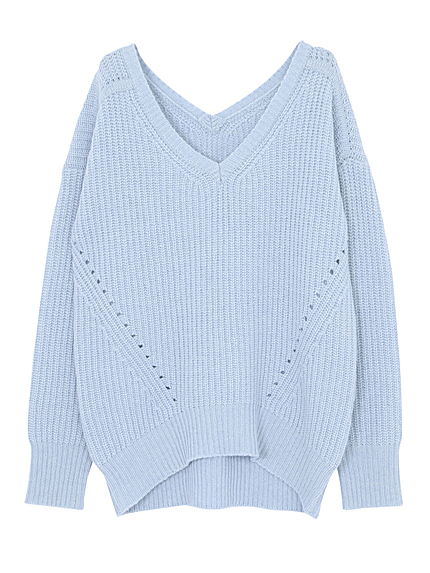 ラムウールバックシャンニット