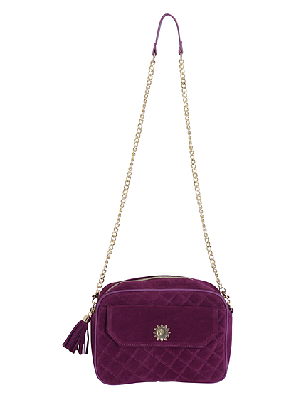 ベロアキルティングBAG