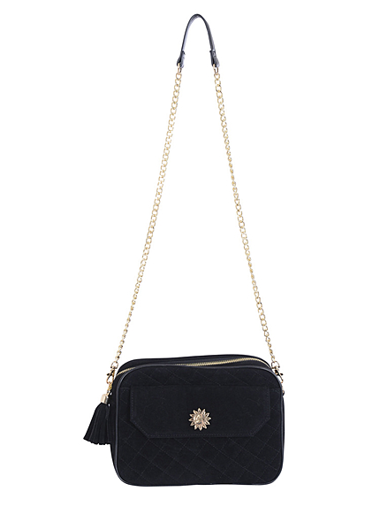 ベロアキルティングBAG