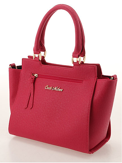 メタルロゴ付き合皮2wayバッグ