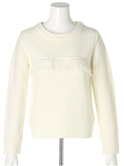 フリンジニットTOPS
