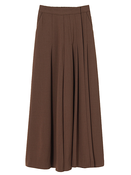 イレギュラープリーツワイドパンツ