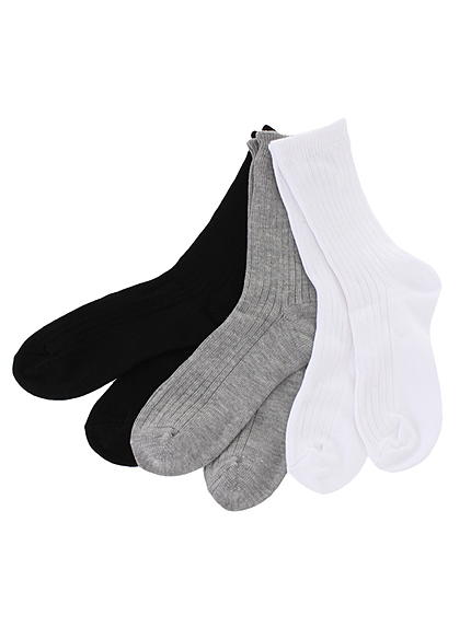 RIB KNIT SOCKS