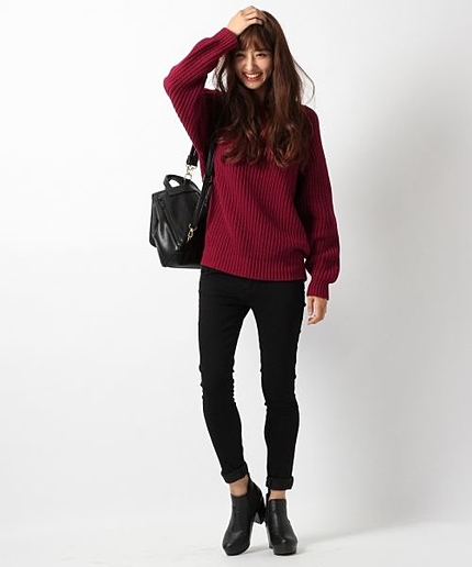 ベーシックバルキーニット