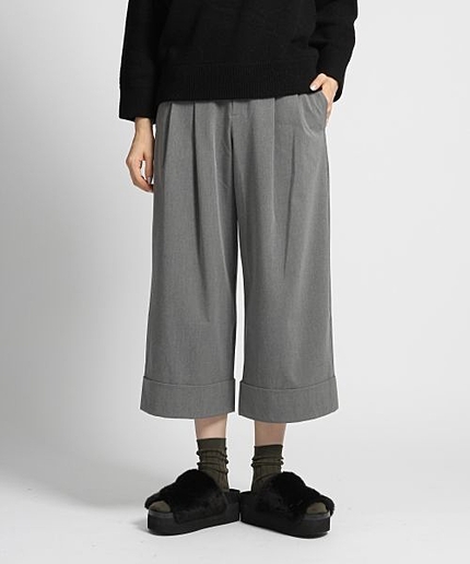 ＳツイルＷワイドクロップドパンツ