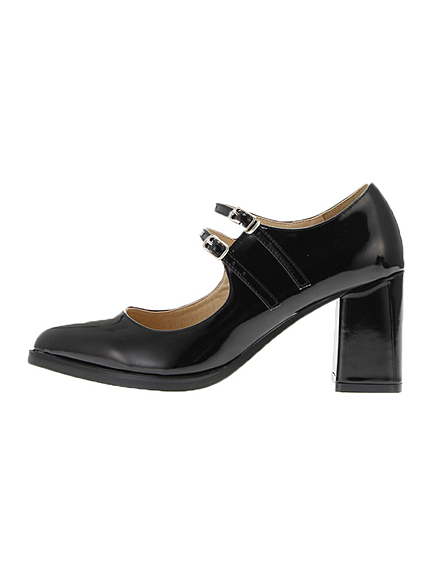 ダブルストラップパンプス