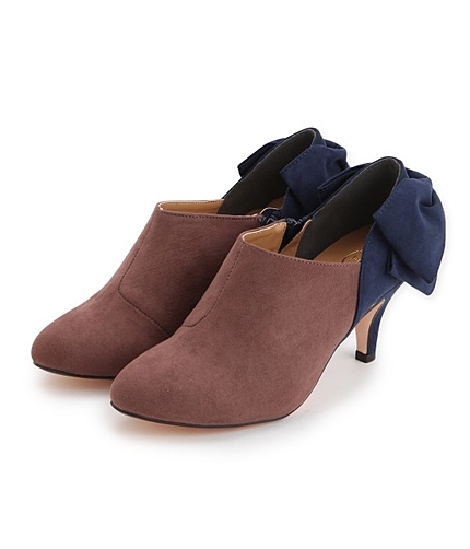 バイカラーバックリボンブーティー