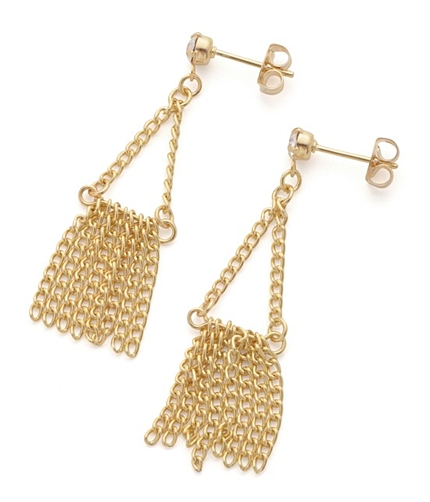 フリンジチェーンピアス