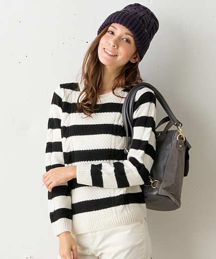 ('15秋)アルチュール　ケーブルニット