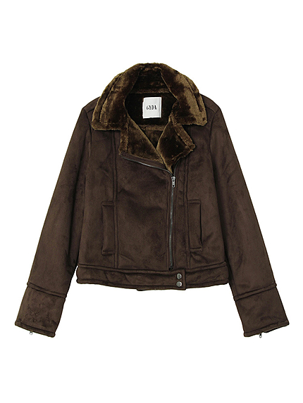 フェイクムートンライダースジャケット