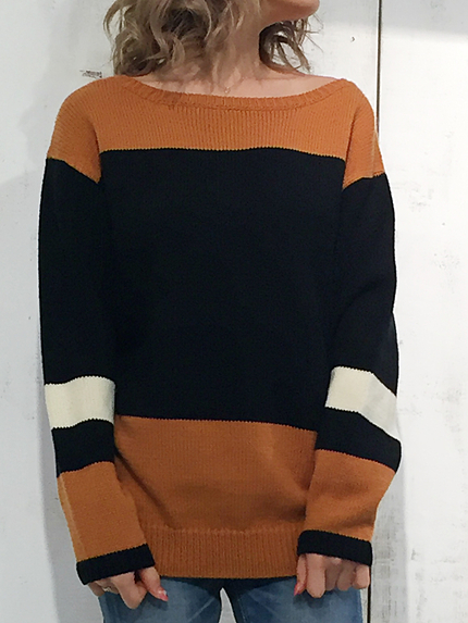 マルチボーダーニットTOPS