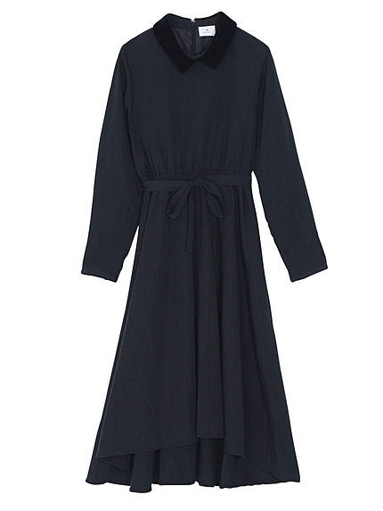 シャツミモレワンピース