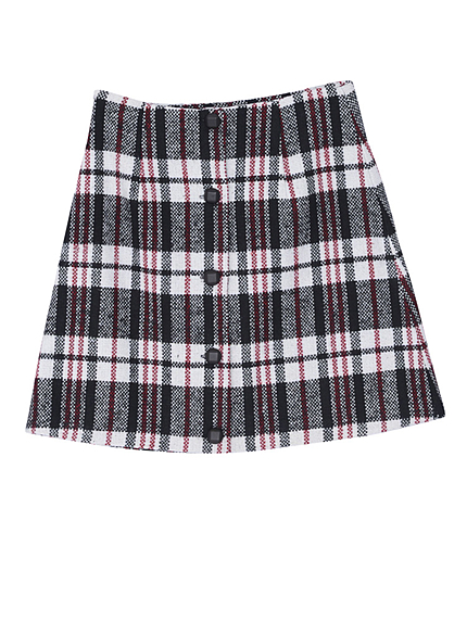 フロントボタンミニスカート