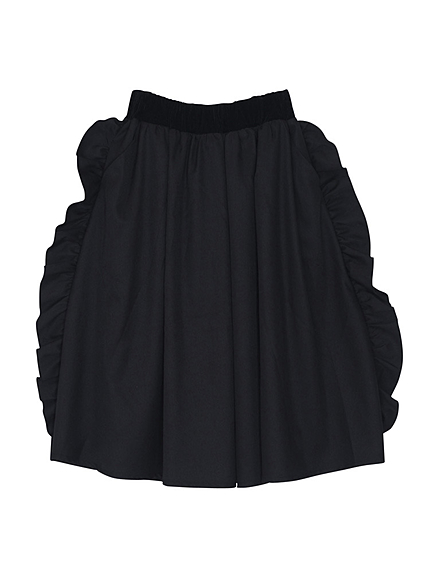 フリルミディスカート