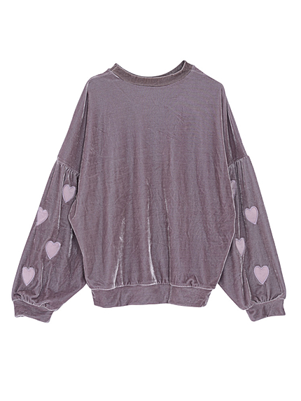 サテンハートベロアＴＯＰＳ