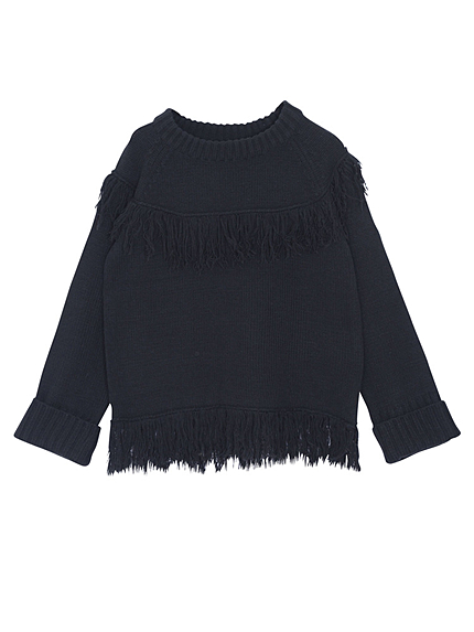 フリンジニットトップス