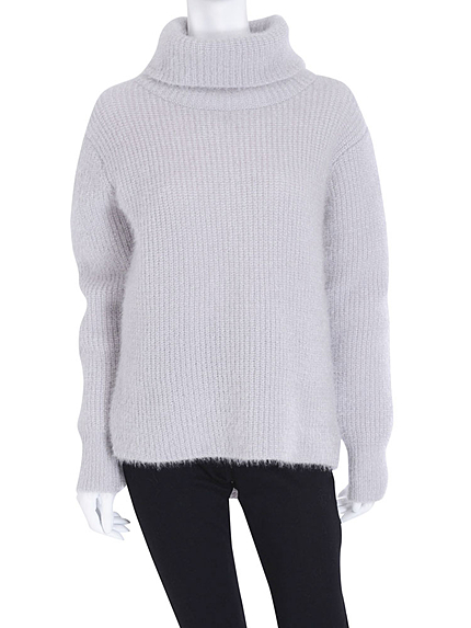 【DUO】 シャギーオフタートルニット